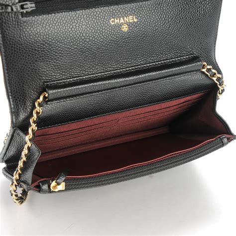 chanel caviar wood chain bag new retail|CHANEL Caviar Quilted Wallet on Chain WOC Black.